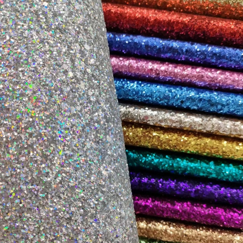 Chunky Glitter Faux Leather Rolls