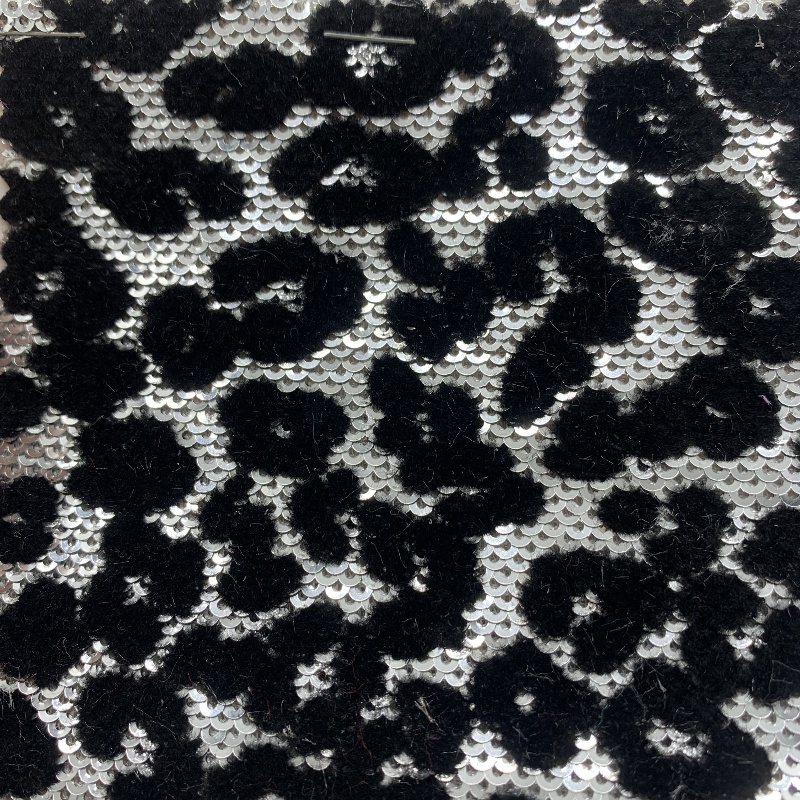 Sequin Lace Fabric Black