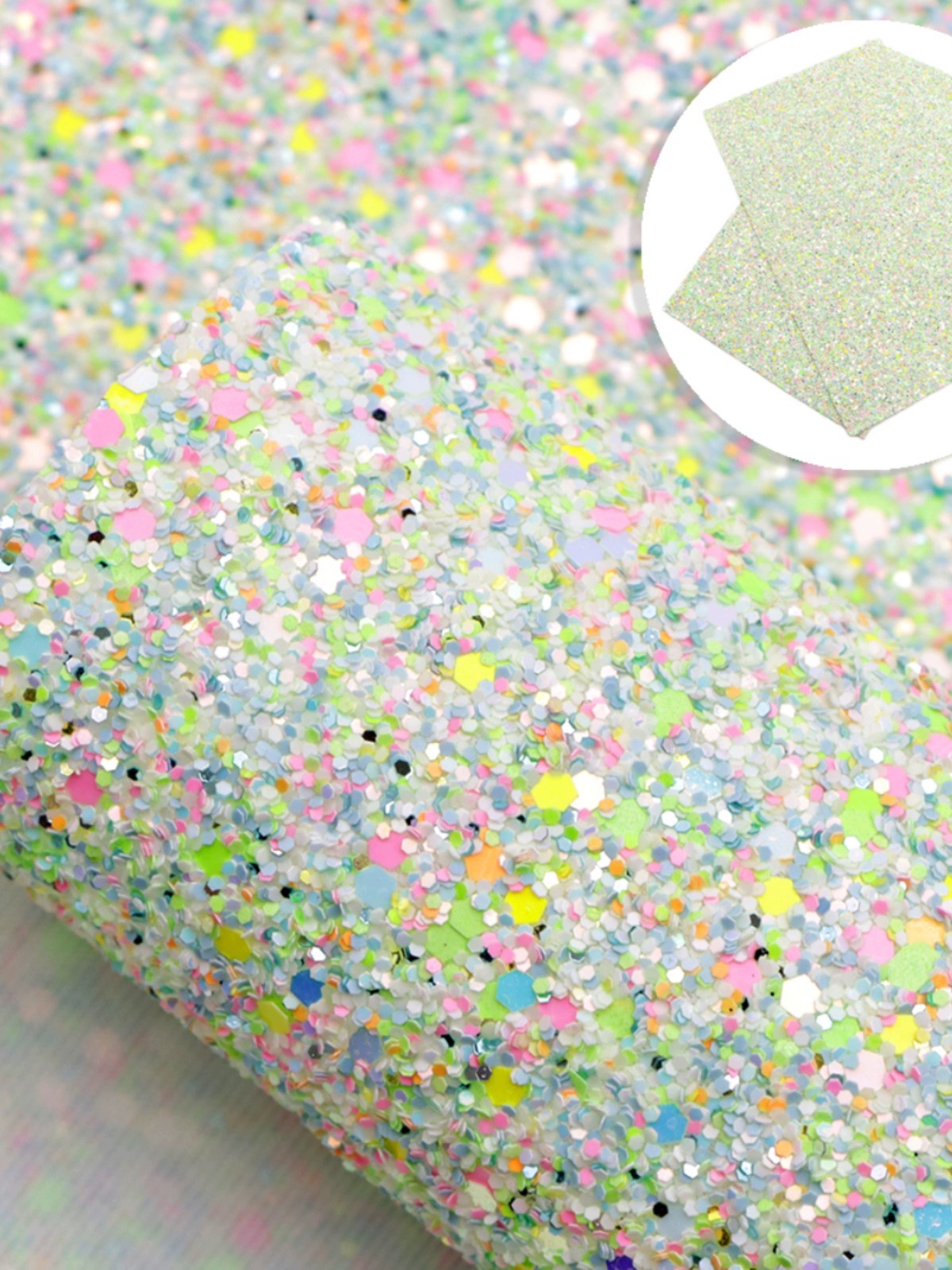 Artificial Glitter Leather