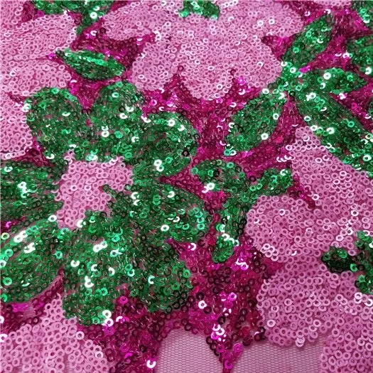 sequin flower fabric