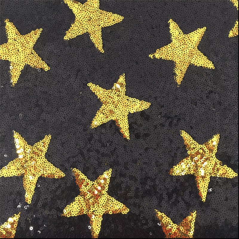 Moaparo oa Star Sequin Fabric