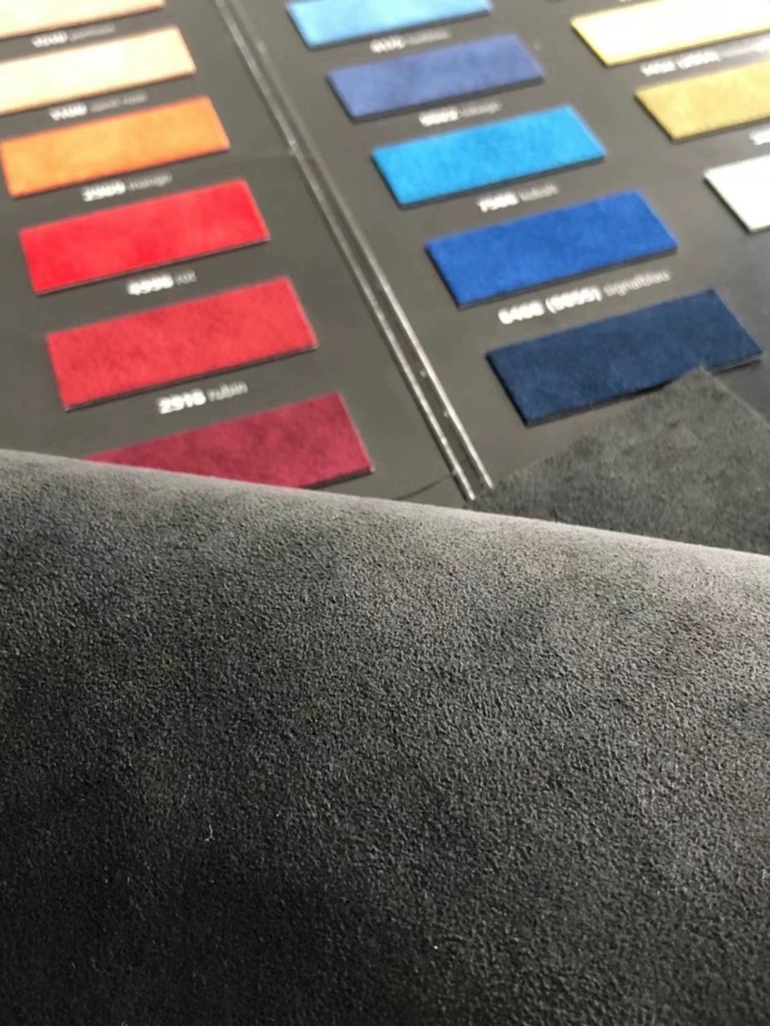 suede pu leather for Automotive interior