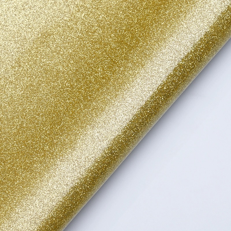 Pu Shiny Glitter Polyester Leather