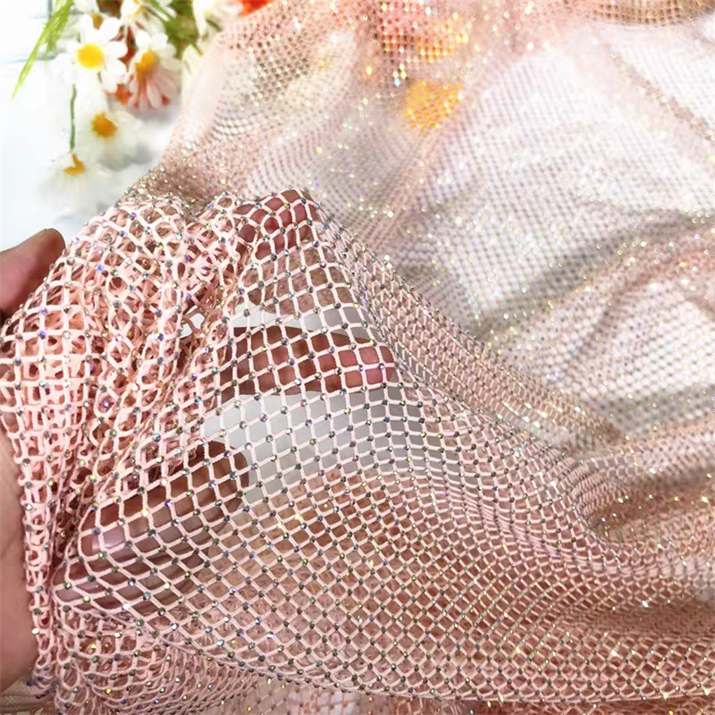  Shining Crystal Mesh Fabric