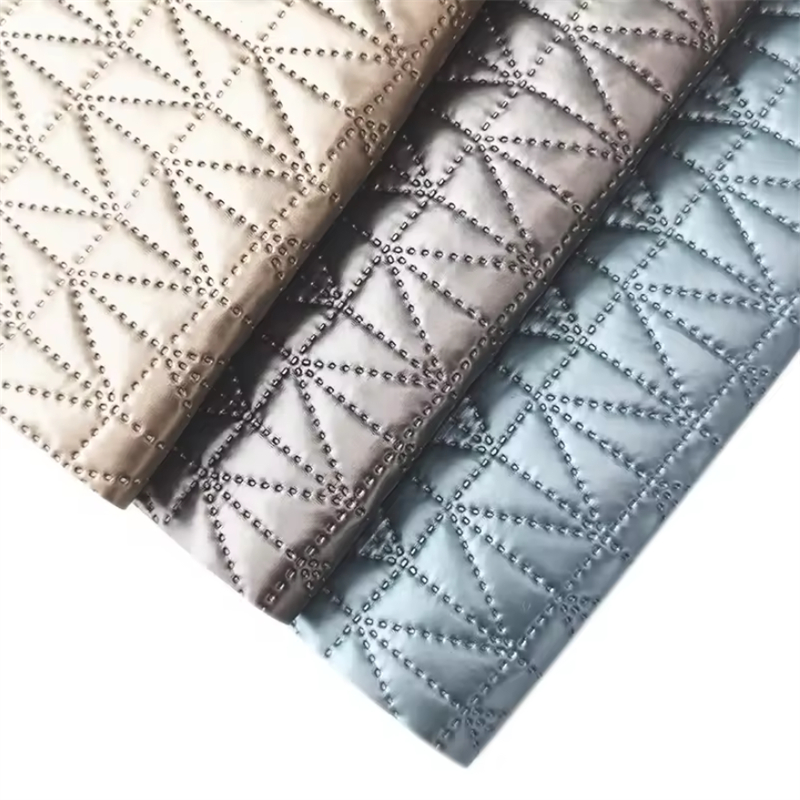 Holographic Embroidery Faux Leather