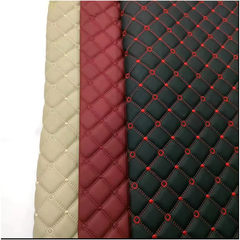 quilted PVC artificial leather