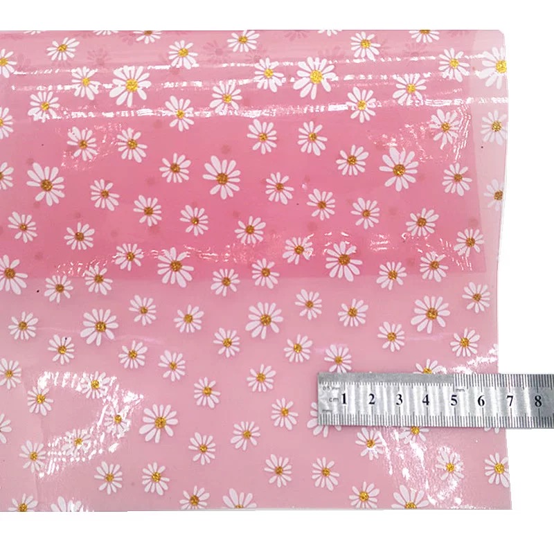 daisy glitter fabric