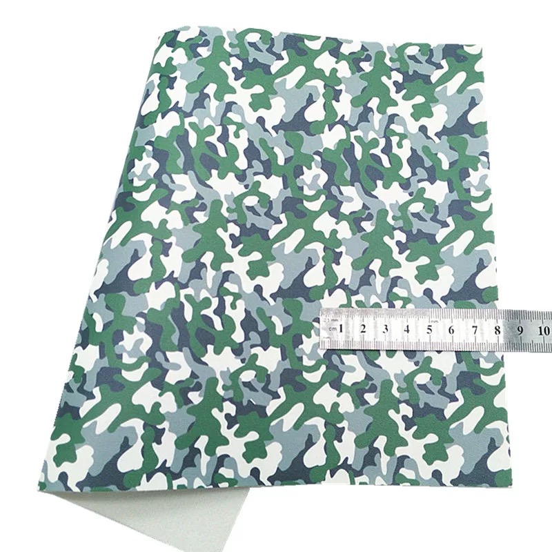 Camouflage PU Synthetic Leather